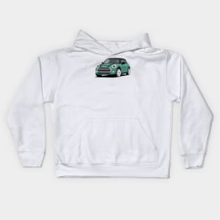 Car sport  mini retro army Kids Hoodie